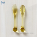 Light Yellow Plastic Spatula for Cosmetic Mask Cream